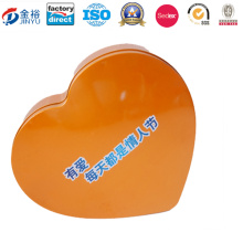 Big Heart Shape Tin Box for Food Package Jy-Wd-2016092403